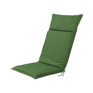 LIVARNO home Potah na židli / křeslo Houston, 120 x 50 x 4 cm (bavlna#polstrovaný#vysoký opěrný polštář#ne#zahradní židle#Bez vzoru, zelená)