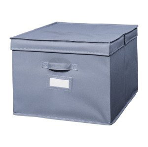 LIVARNO home Úložný box (box s víkem, modrý)