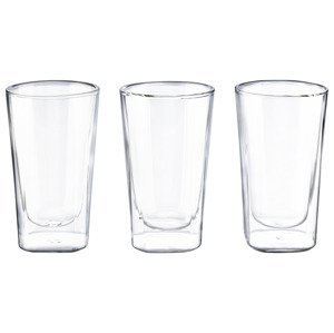ERNESTO® Termo sklenice, 2dílná / 3dílná (cappuccino/hranaté)