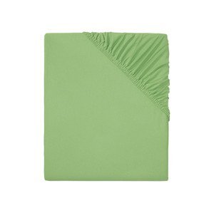 LIVARNO home Žerzejové napínací prostěradlo, 90–100 x (zelená)