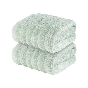 LIVARNO home Froté ručník, 50 x 100 cm, 2 kusy (zelená)