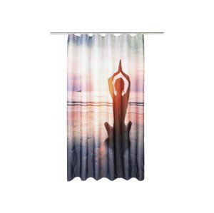 LIVARNO home Sprchový závěs, 180 x 200 cm (potisk jóga)