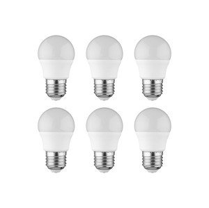 LIVARNO home LED žárovky, 6 kusů (E27 koule, 3 W)