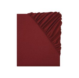 LIVARNO home Napínací prostěradlo z jemného flanelu, 90–100 x 200 cm (červená)