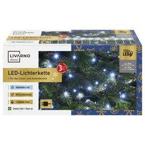 LIVARNO home Světelný LED řetěz (studená bílá)