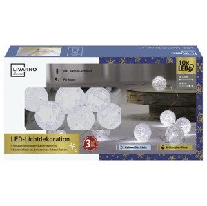 LIVARNO home Světelná LED dekorace (plastové koule/bílá)
