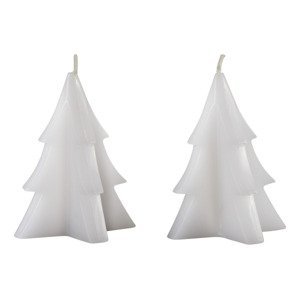 LIVARNO home Vánoční svíčka (svíčka ve tvaru vánočního stromku,  2 kusy)
