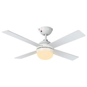 LIVARNO home Stropní ventilátor s LED svítidlem a dálkovým ovládáním