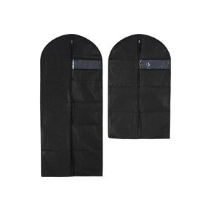 LIVARNO home Závěsný organizér / Obal na oděvy / Úložný box pod postel (černá, obal na oděvy, 2 kusy)