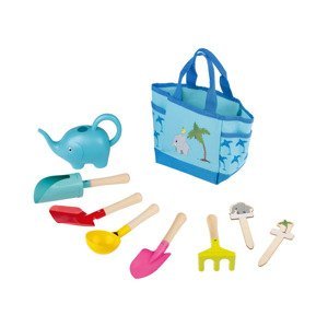 Playtive Dětská taška se zahradním náčiním, 9dílná sada (modrá)