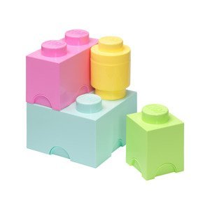 LEGO Úložný box, 4dílná sada (pastelová)