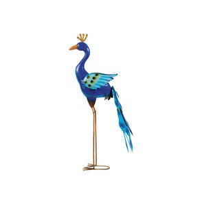 LIVARNO home Kovový dekorativní pták (páv (stažený ocas))
