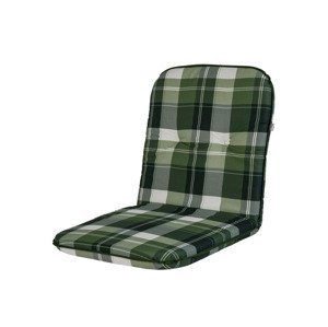 LIVARNO home Potah na židli / křeslo, 100 x 50 x 5 cm (zelená/šedá károvaná)