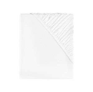 LIVARNO home Žerzejové napínací prostěradlo, 180-200 x 200 cm (bílá)