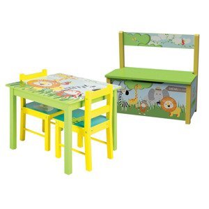 Dětský stůl s lavicí a 2 židličkami Safa