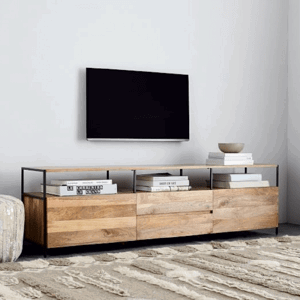 TV stolek Gita 160x60x45 z masivu mango Mango natural