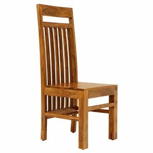 Židle Gani z indického masivu palisandr / sheesham Tmavě medová
