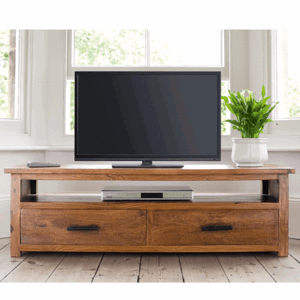 TV stolek Rami 150x50x45 z indického masivu palisandr / sheesham Two tone