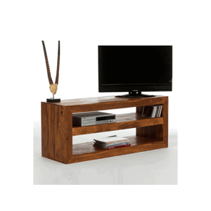 TV stůl Tara 140x55x45 stolek z indického masivu palisandr / sheesham Natural