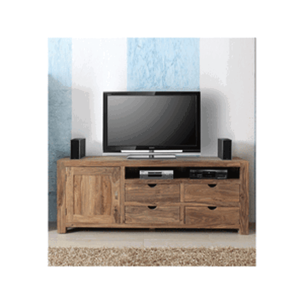 TV stolek Amba 180x70x45 z indického masivu palisandr / sheesham Natural
