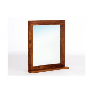Zrcadlo Suri 60x90 z indického masivu palisandr / sheesham Světle medová