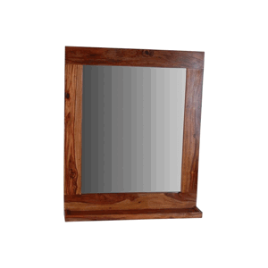 Zrcadlo Nela 65x80 z indického masivu palisandr / sheesham