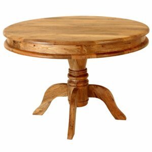 Kulatý jídelní stůl Devi 110x76x110 z mangového dřeva