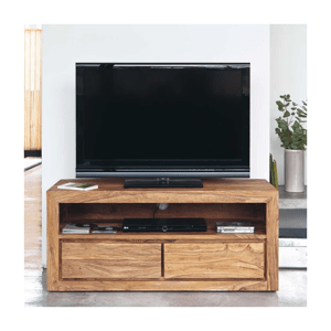 TV stolek Gani 120x50x45 z indického masivu palisandr / sheesham Světle medová