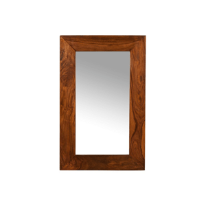Zrcadlo Gani 60x90 z indického masivu palisandr / sheesham Světle medová