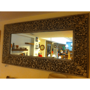 Zrcadlo Kali 180x90 z indického masivu palisandr / sheesham Only stain