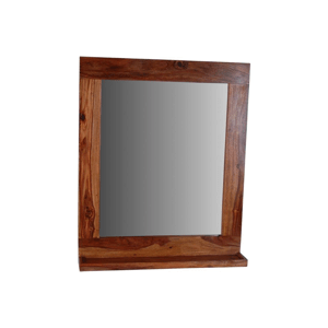 Zrcadlo Nela 65x80 z indického masivu palisandr / sheesham Tmavě medová