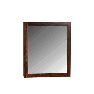 Skříňka do koupelny se zrcadlem Nela 65x80x15 z indického masivu palisandr / sheesham Tmavě medová