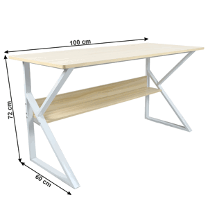 Pracovní stůl s policí TARCAL Tempo Kondela 100x60 cm