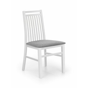 Jídelní židle HUBERT 9 bílá / šedá Halmar