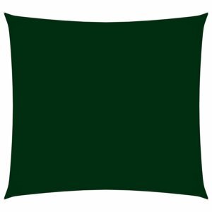 Stínící plachta čtvercová 4 x 4 m oxfordská látka Dekorhome Tmavě zelená