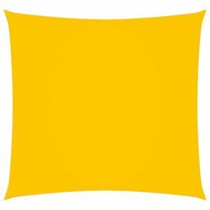 Stínící plachta čtvercová 5 x 5 m oxfordská látka Dekorhome Žlutá