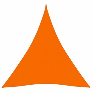 Stínící plachta trojúhelníková 4x4x4 m oxfordská látka Dekorhome Oranžová