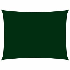 Stínící plachta obdélníková oxfordská látka 4 x 6 m Dekorhome Tmavě zelená