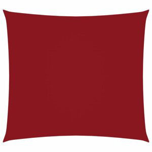 Stínící plachta čtvercová 6 x 6 m oxfordská látka Dekorhome Červená