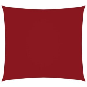 Stínící plachta čtvercová 6 x 6 m oxfordská látka Dekorhome Červená