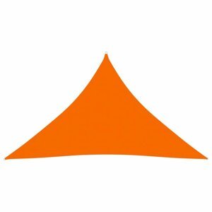 Stínící plachta trojúhelníková 3,5 x 3,5 x 4,9 m oxfordská látka Dekorhome Oranžová