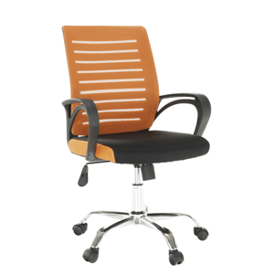 Kancelářská židle LIZBON NEW oranžová / černá Tempo Kondela