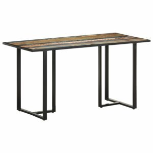 Jídelní stůl masivní dřevo / kov Dekorhome Recyklované dřevo