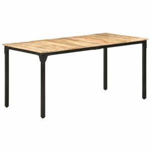Jídelní stůl mangovníkové dřevo / kov Dekorhome 160x80x76 cm