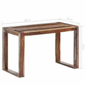 Jídelní stůl sheesamové dřevo Dekorhome 120x60x76 cm