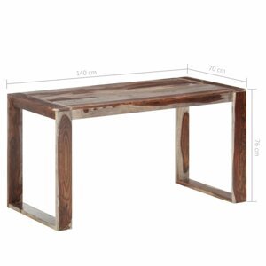 Jídelní stůl sheesamové dřevo Dekorhome 140x70x76 cm