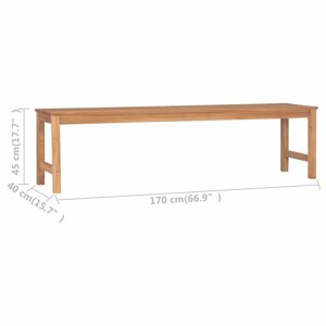 Zahradní lavice teak Dekorhome 170 cm