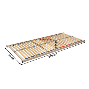 Lamelový rošt v rámu DOUBLE KLASIK NEW Tempo Kondela 90x200 cm