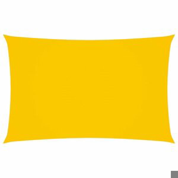 Stínící plachta obdélníková 2 x 5 m oxfordská látka Dekorhome Žlutá