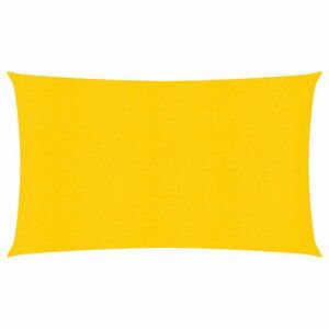 Stínící plachta obdélníková HDPE 2,5 x 3,5 m Dekorhome Žlutá